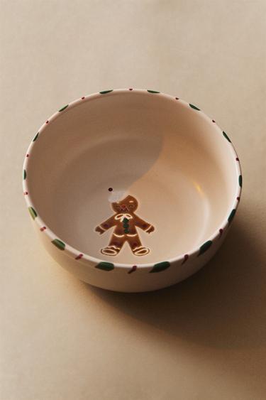 CIOTOLA PER BAMBINI IN GRÈS OMINO PAN DI ZENZERO NATALE - Multicolore di Zara
