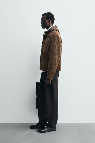BRUSHED SUEDE LEATHER JACKET - Clay by Zara - Image 4