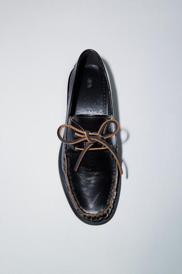 NÁUTICO PLANO PIEL - Negro de Zara