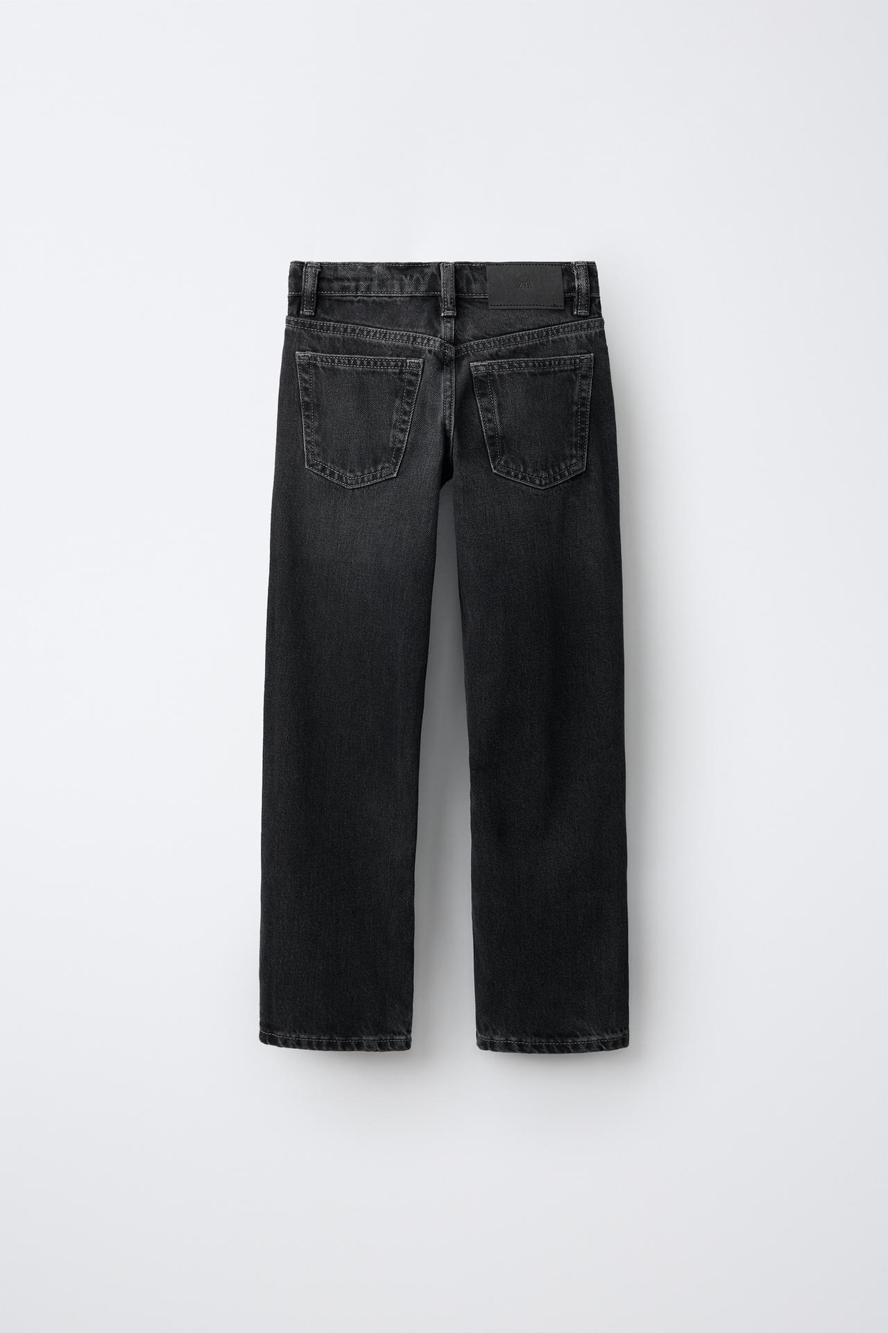 STRAIGHT JEANS — Black