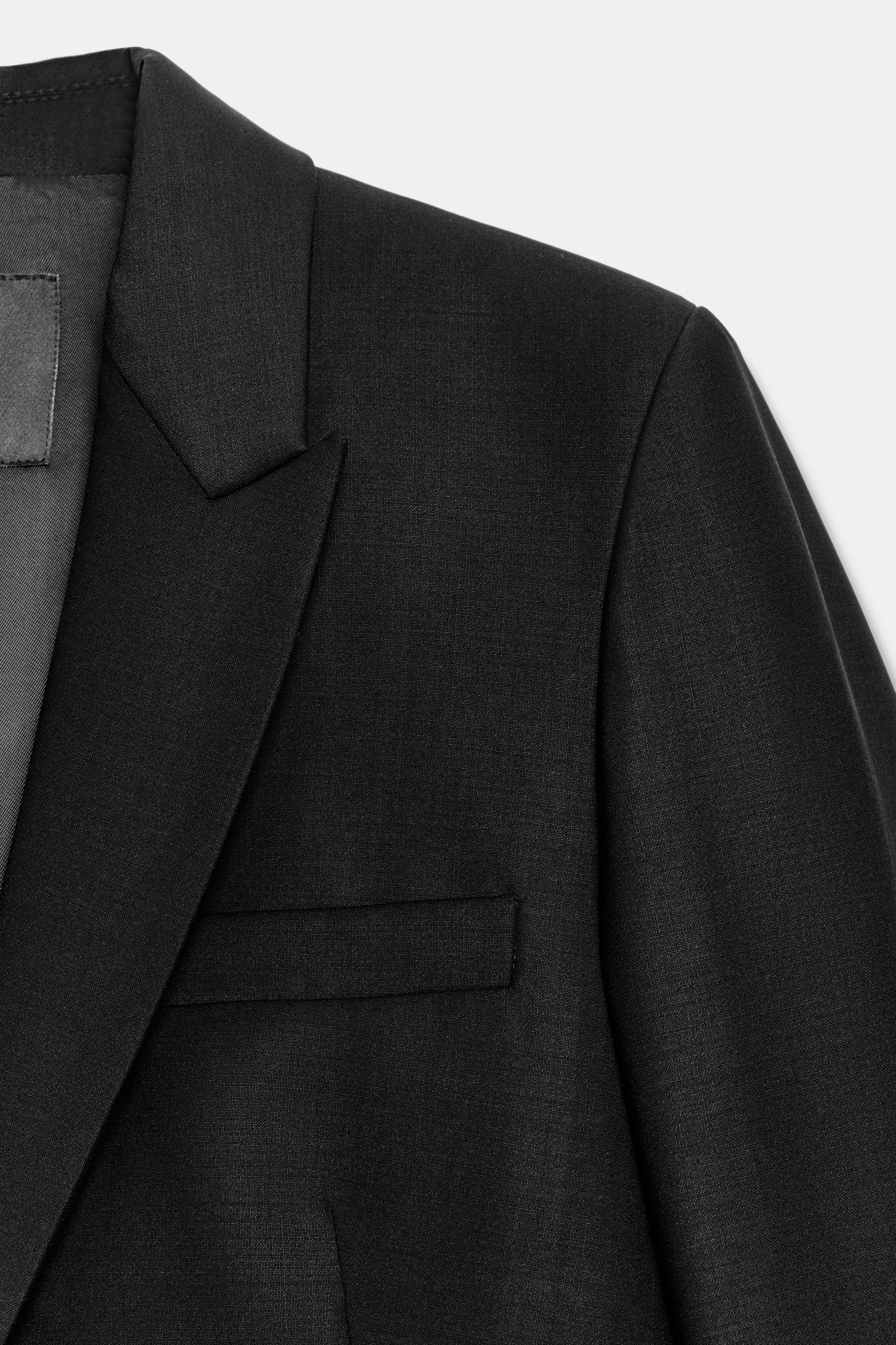 Zara ZW COLLECTION WOOL BLEND ASYMMETRIC BLAZER — фото 8