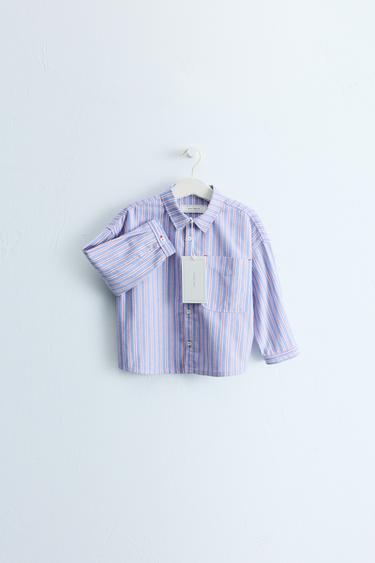 ZARA TIMELESS - STRIPED POCKET SHIRT - Blue by Zara - Image 0