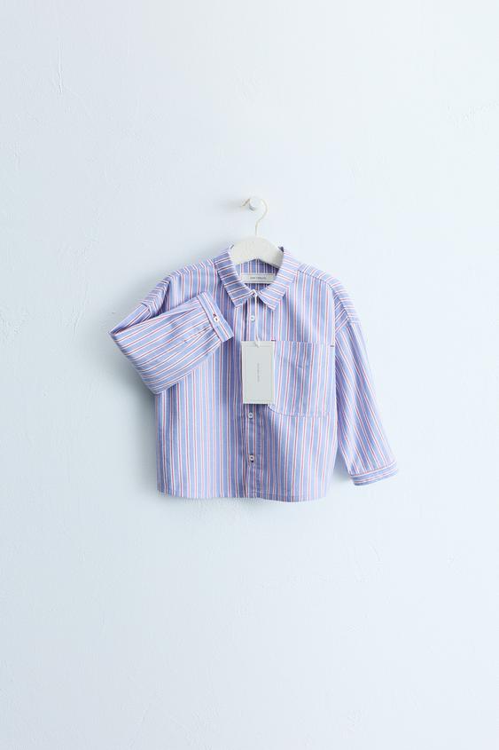 ZARA TIMELESS - STRIPED POCKET SHIRT - Blue de Zara - Imagen 0