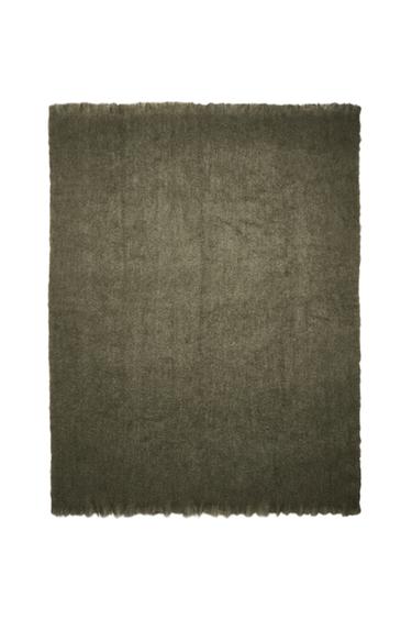 WOOL THROW - Light green by Zara