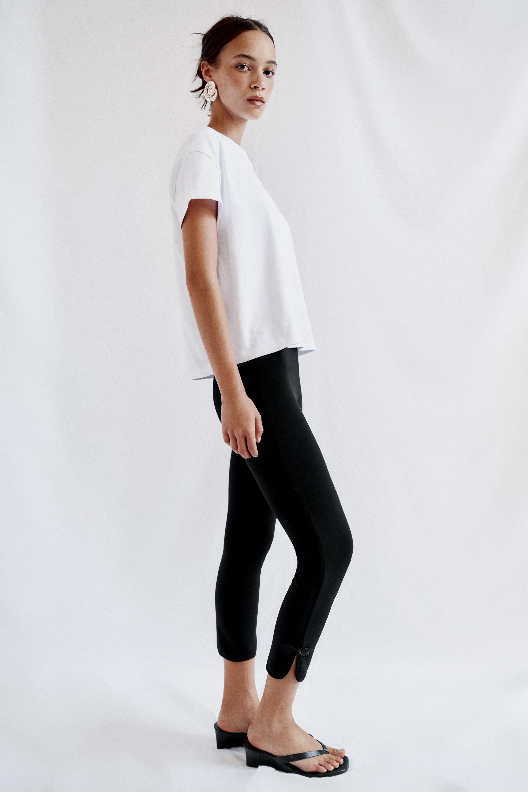 Zara KISA KOLLU T-SHIRT görsel 3