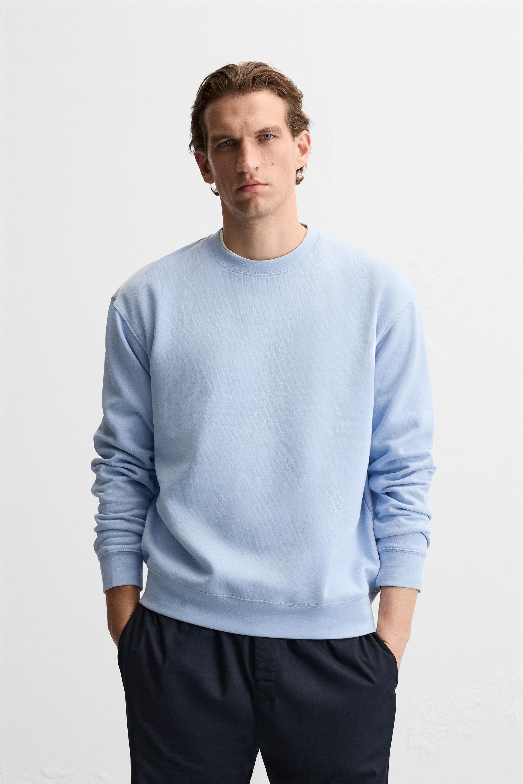 Men s Crew Neck Sweatshirts ZARA United Kingdom