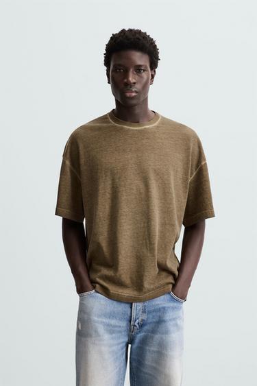 FADED T-SHIRT - Brown by Zara