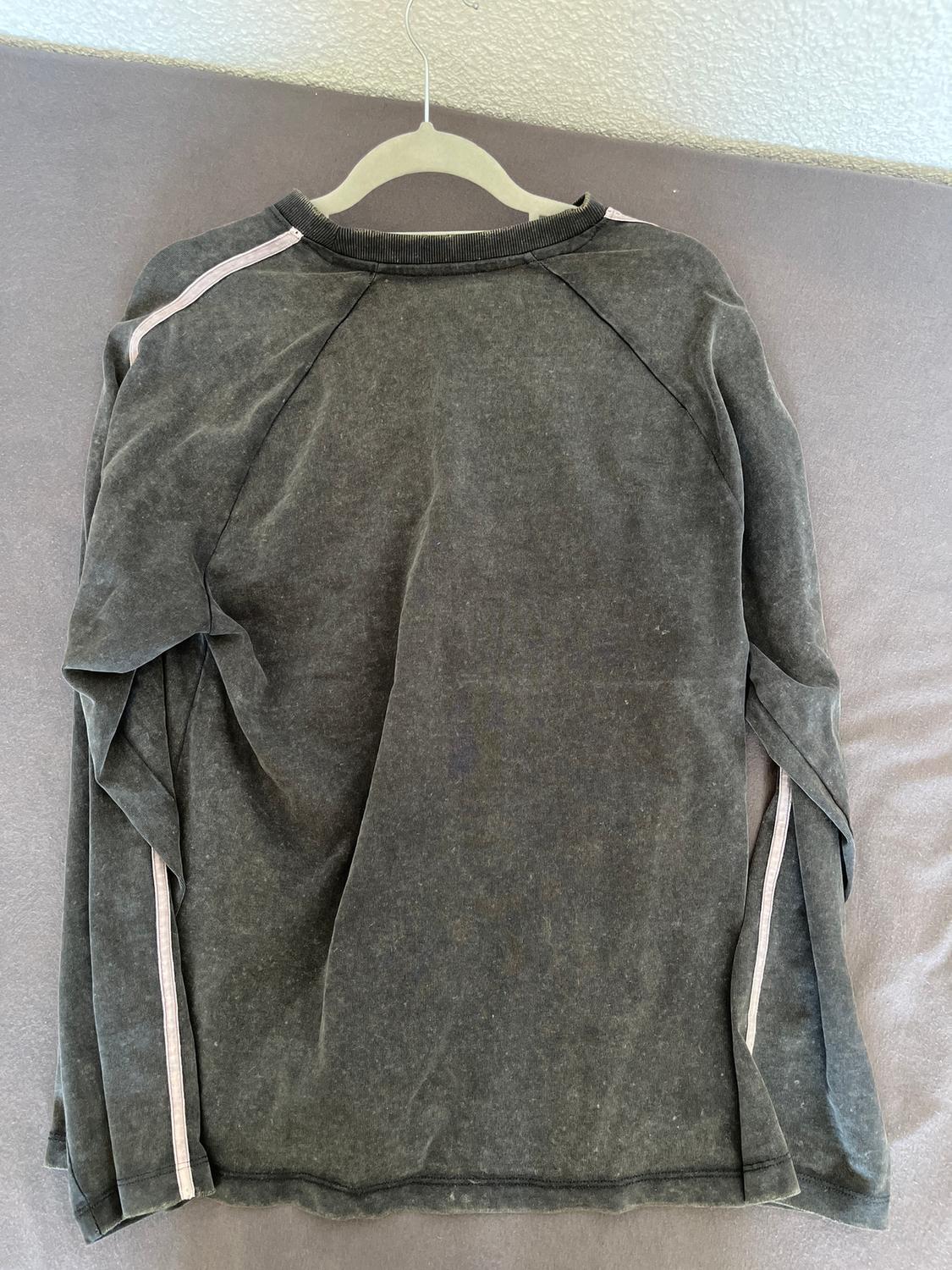 FADED-EFFECT T-SHIRT WITH SLOGAN - Image 2