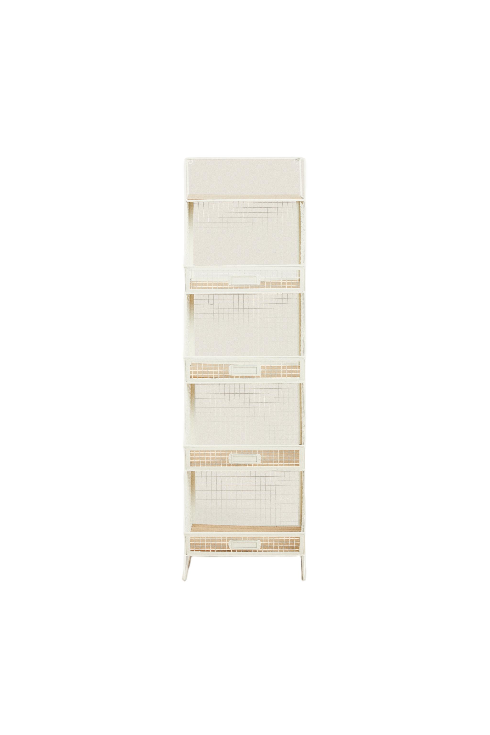 STORAGE UNIT WITH SHELVES - Light beige | ZARA United States