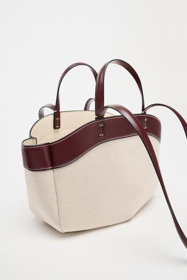 CANVAS TOTE BAG - Ecru by Zara