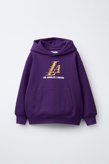 PULOVER S KAPUCO LOS ANGELES LAKERS NBA - Vijolična od Zare