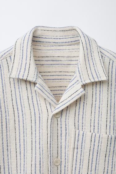 STRIPED RUSTIC SHIRT - Beige by Zara - Image 2