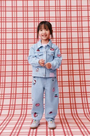 JEANS BARREL HELLO KITTY © SANRIO - Biru dari Zara