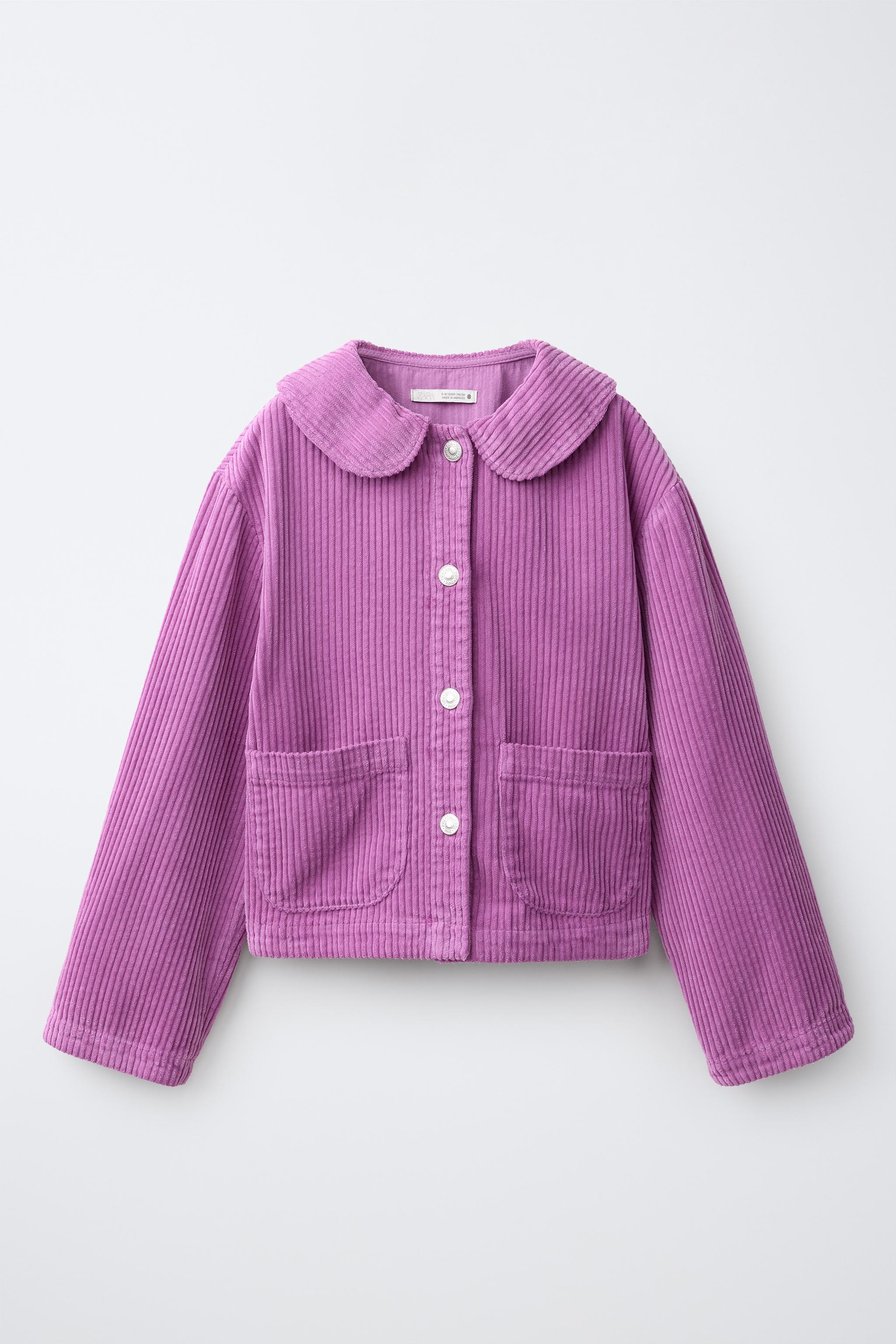 SOLID CORDUROY OVERSHIRT - Fuchsia | ZARA United States