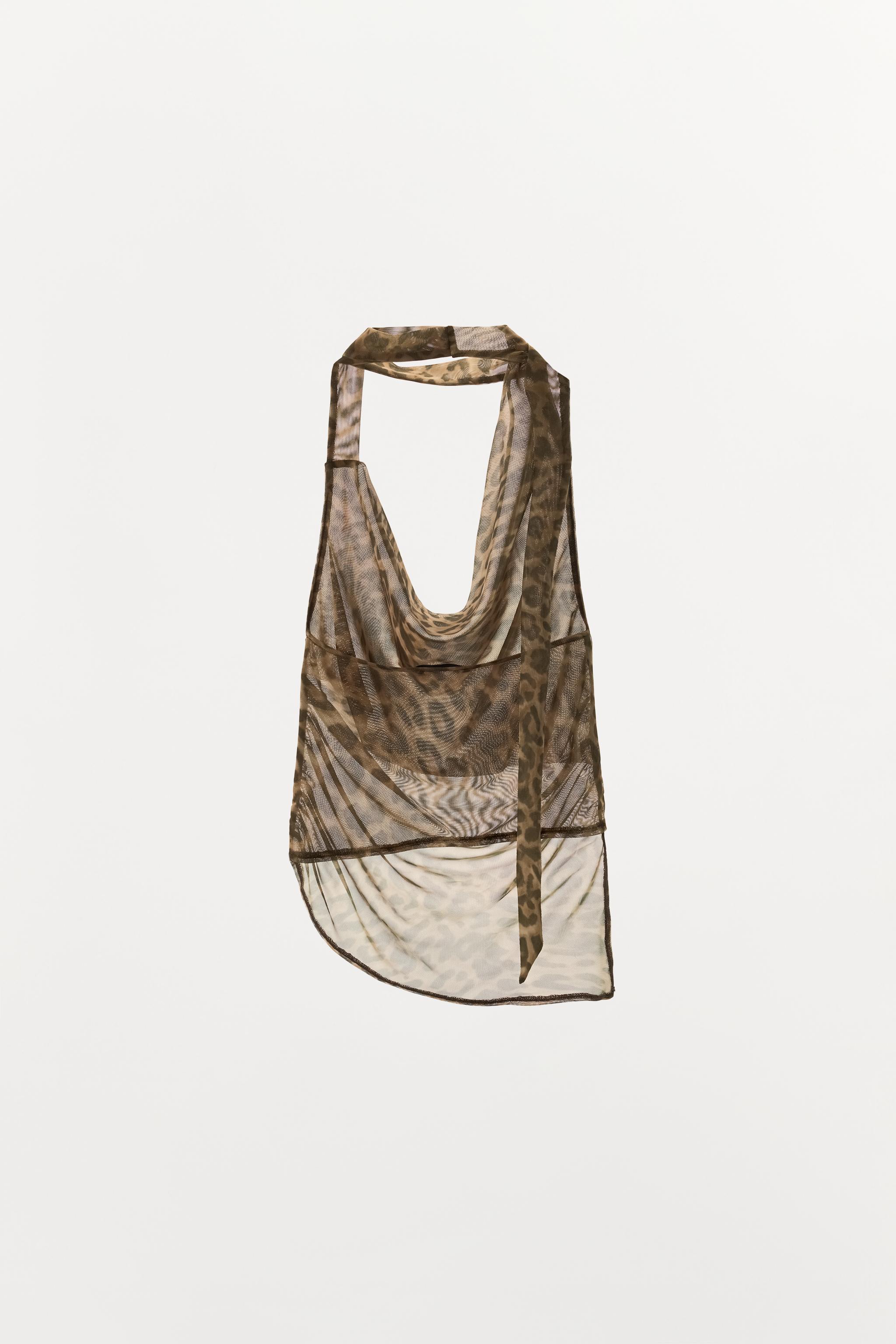 TOP HALTER EN TULLE
