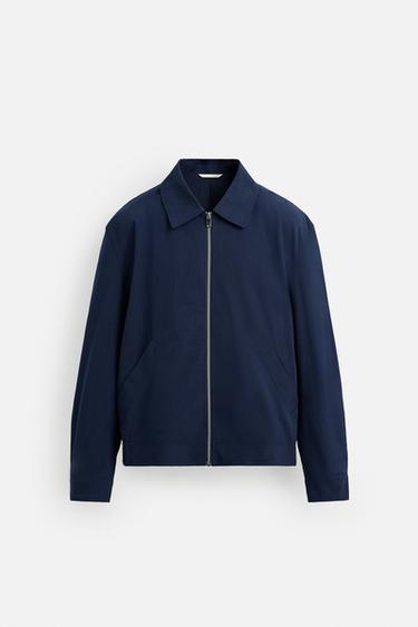 „REGULAR FIT“ „BOMBER“ STILIAUS STRIUKĖ – Mėlyna – „Zara“