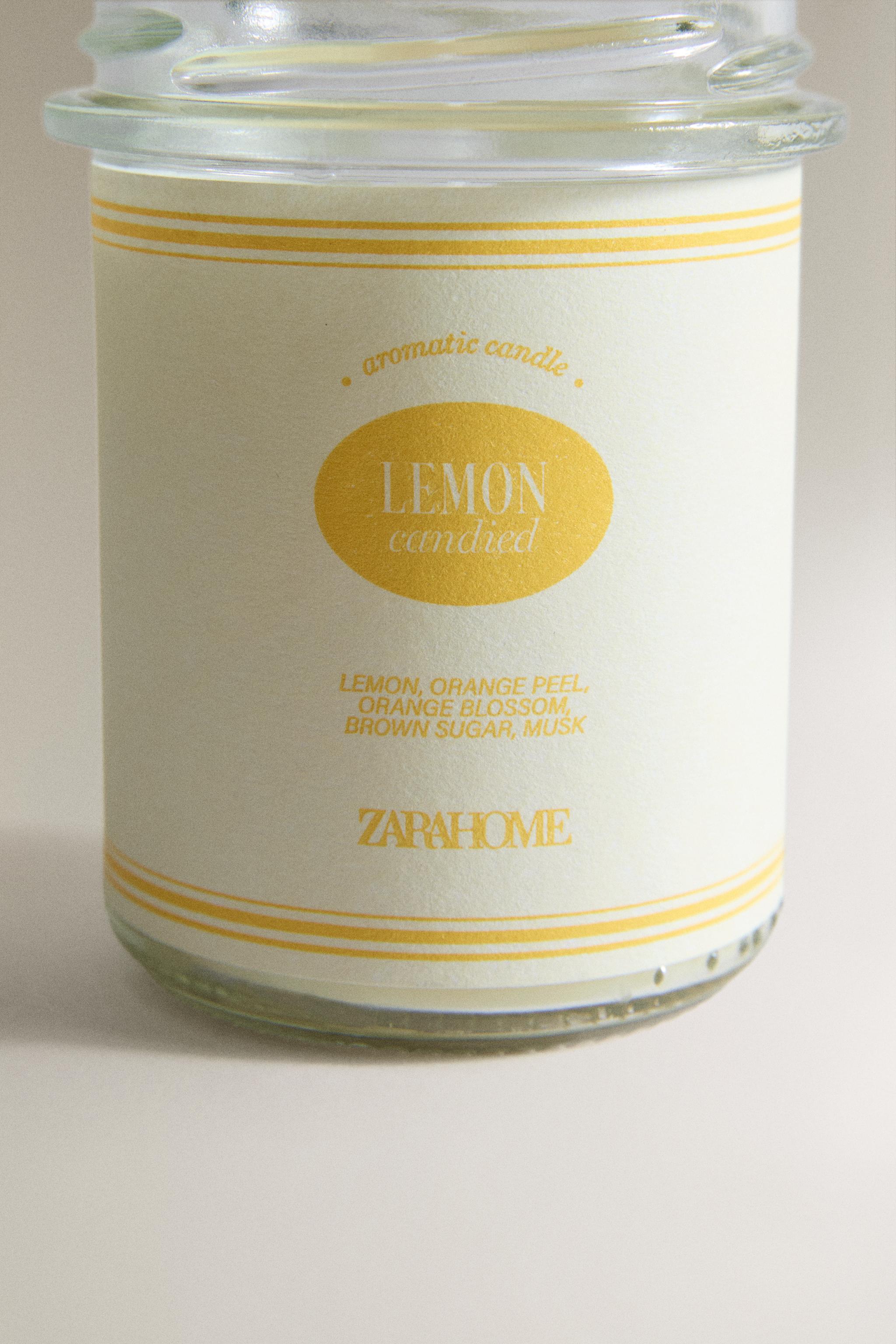 (130 G) LEMON CANDIED SCENTED CANDLE
