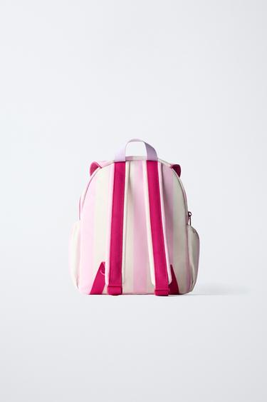 STRIPED BACKPACK - Pink by Zara - Image 5