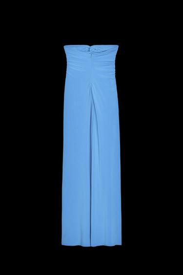 CUT-OUT-BANDEAU-KLEID - Blau von Zara