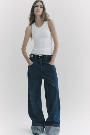 STRETCH RIBBED T-SHIRT - White by Zara