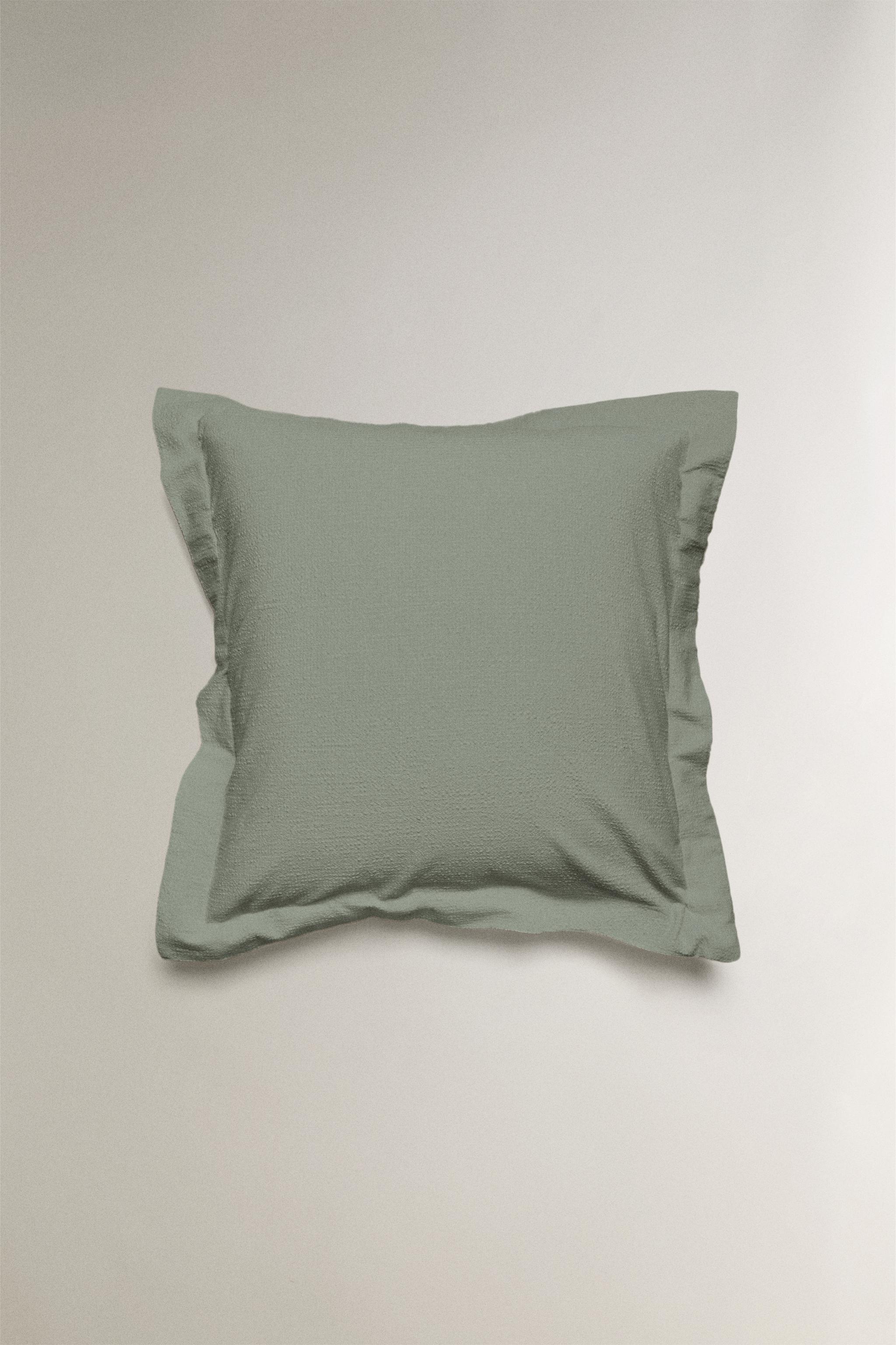 TAIE D’OREILLER COTON TEXTURÉ