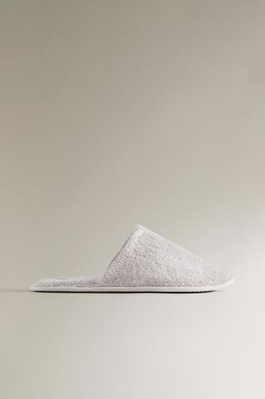 Zara TERRY SLIPPERS - Gray - Image 0