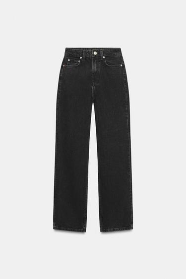 TRF MOM FIT HIGH-WAIST JEANS - Black by Zara