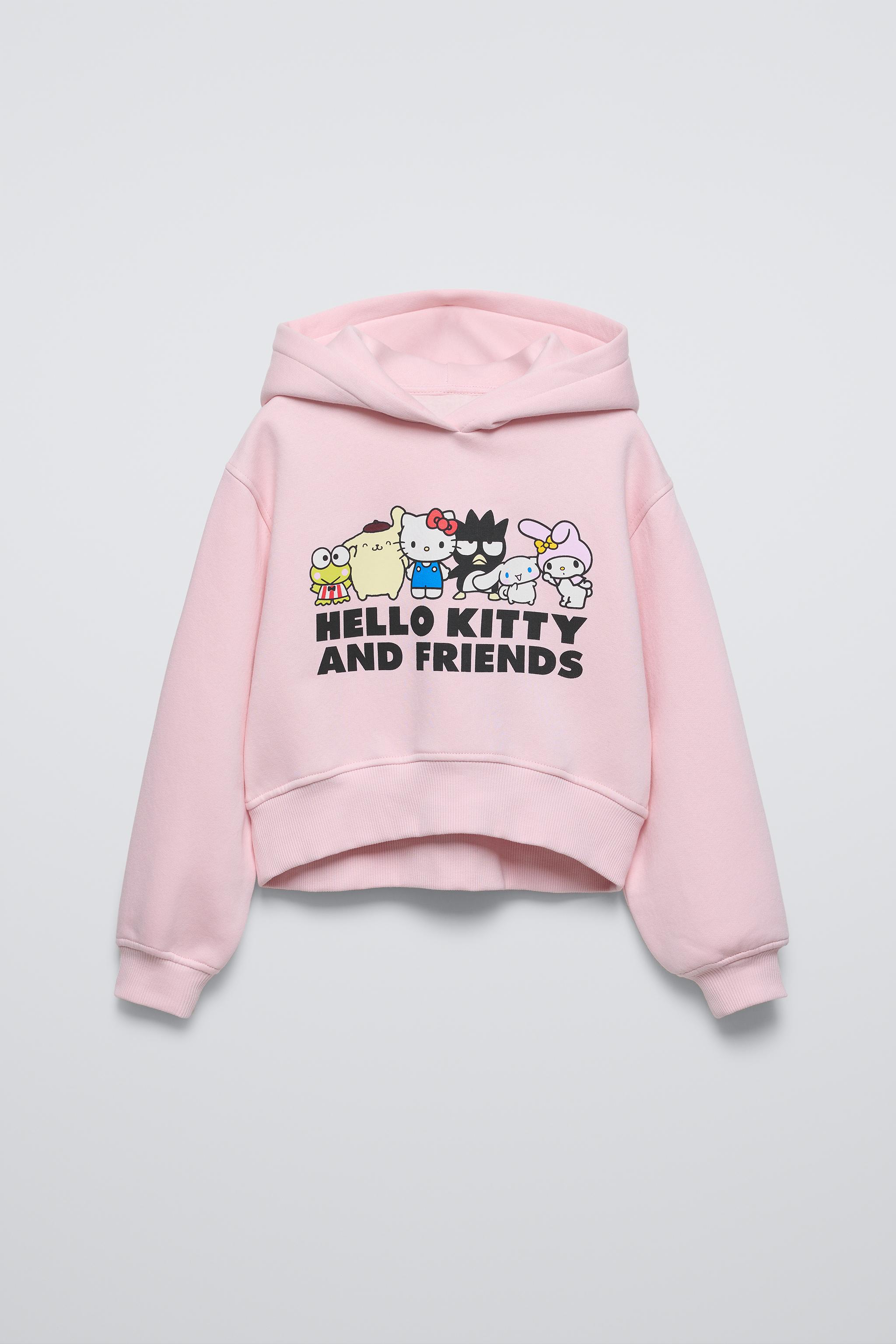 Pink hello kitty hoodie best sale