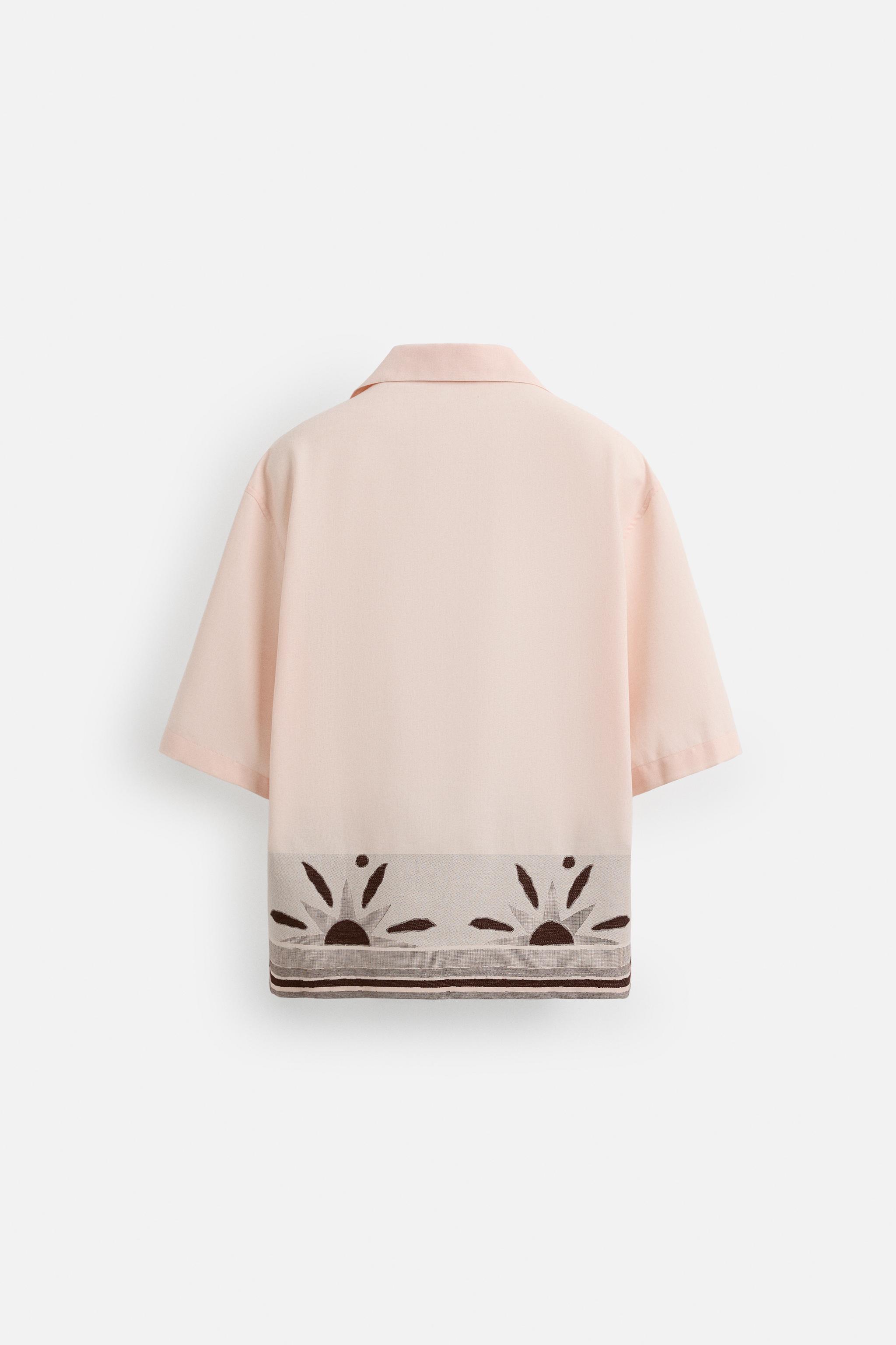 SUN JACQUARD SHIRT - Pastel pink | ZARA United States