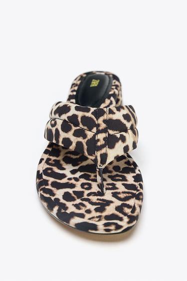 ANIMAL PRINT HEELED SANDALS - Leopard by Zara - Image 3