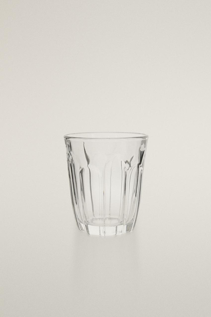 KAFFEEGLAS MIT RELIEF - Transparent