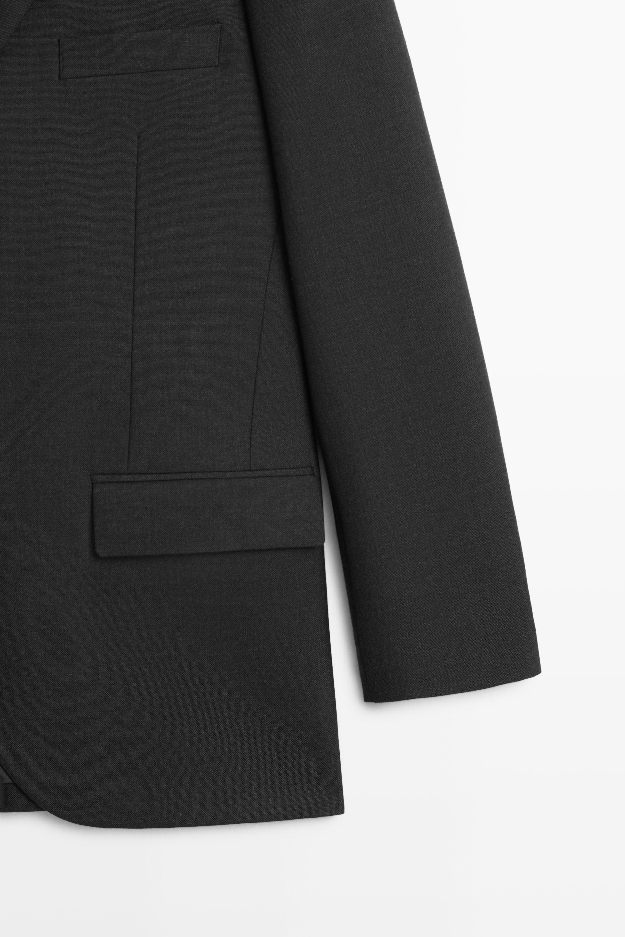 Blazer trois boutons en laine