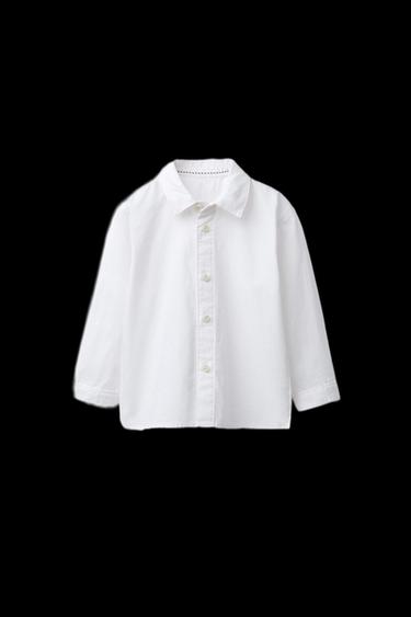 DETACHABLE BOW TIE SHIRT - White by Zara
