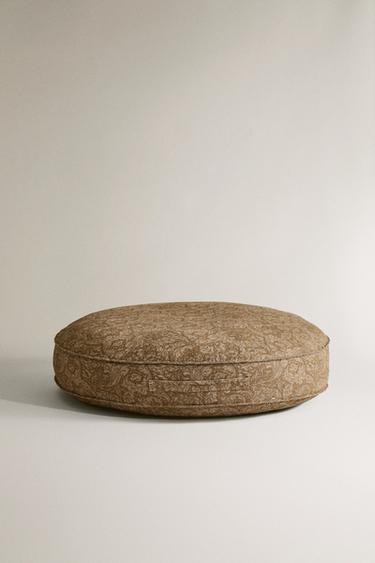 COJÍN SUELO MASCOTAS CÁÑAMO ALGODÓN MORRIS & CO. - Mostaza de Zara