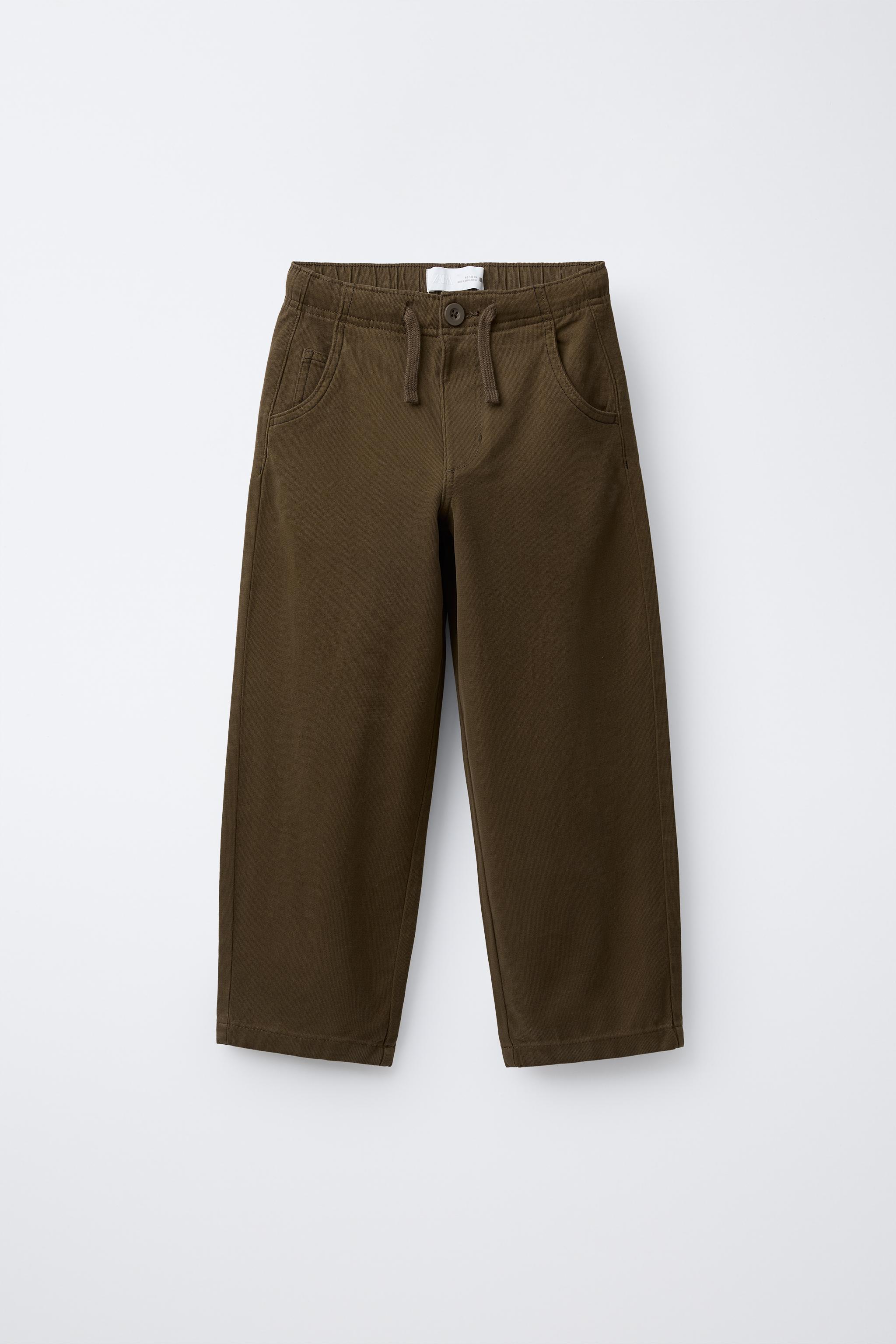 SOFT TOPSTITCHED PANTS - Beige | ZARA United States