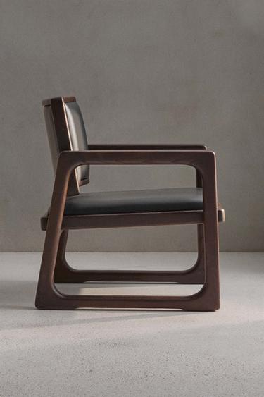 LOUNGE CHAIR 03 - Black / Brown by Zara - Image 2