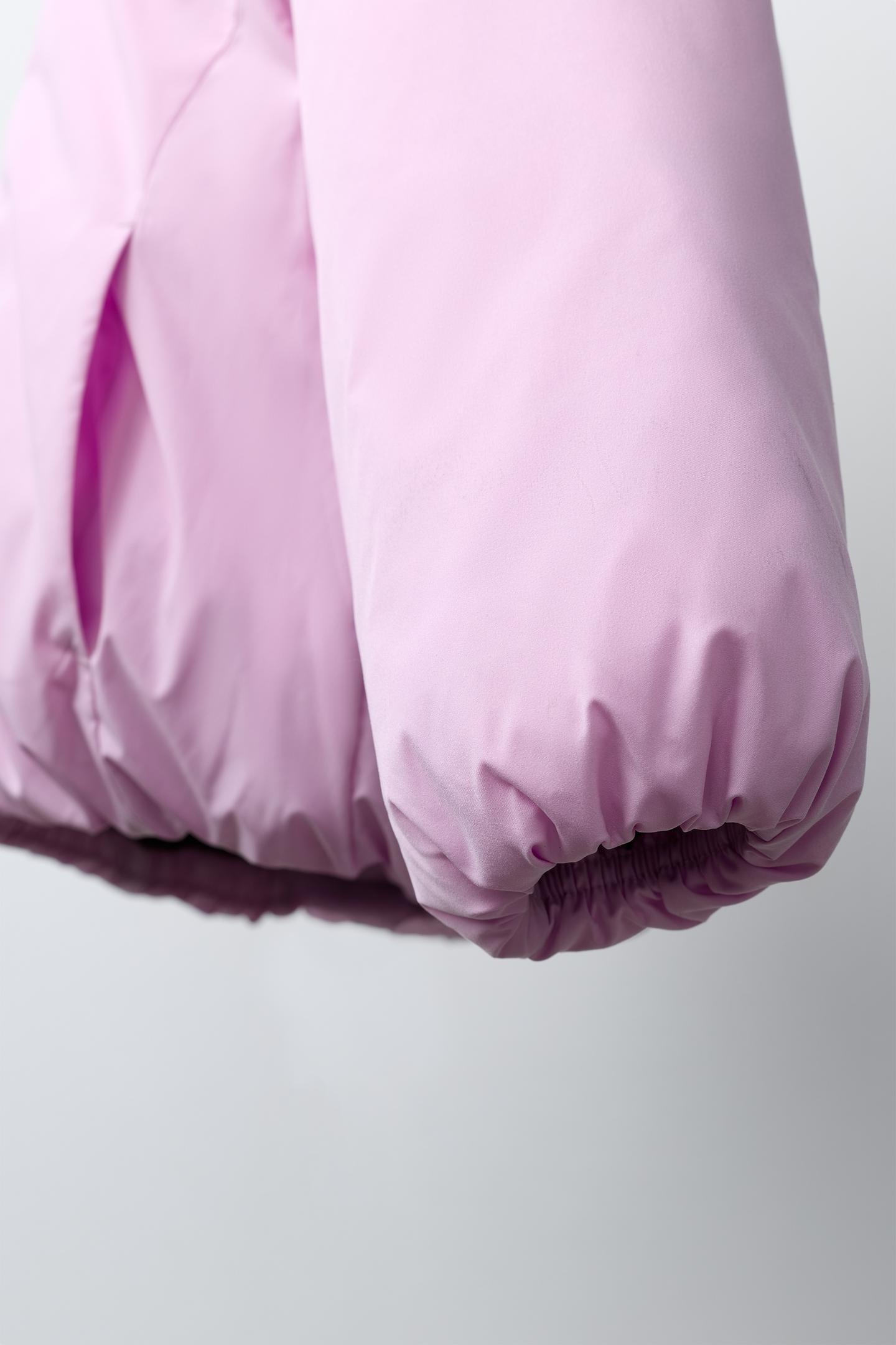 Детское пальто Zara Water-Repellent Quilted, цвет: Розовый — фото 6
