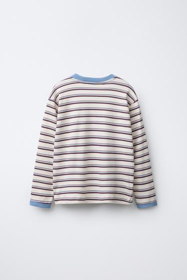 6-14 ANS/ PYJAMA À RAYURES - Bordeaux foncé de Zara - Image 2