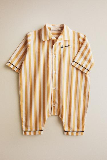 LIMONCELLA X THE ANIMALS OBSERVATORY BABY ROMPER - Ecru/Yellow by Zara - Image 4