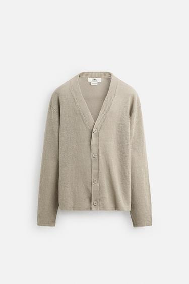 GILET 100 % LIN ÉDITION LIMITÉE - Beige clair de Zara - Image 6
