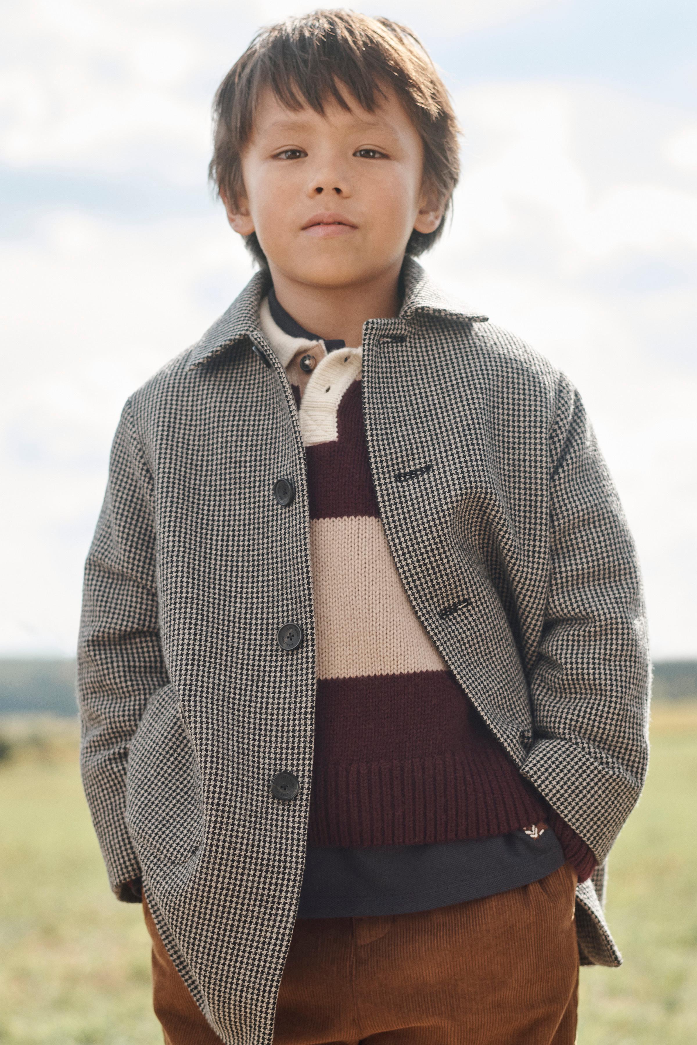 MANTEAU PIED-DE-POULE AVEC LAINE ÉDITION LIMITÉE