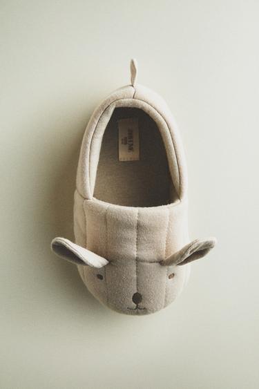 KIDS' ANIMAL SLIPPERS - Grey by Zara - Image 5