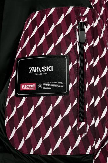 ANORAK MATELASSÉ 80% DUVET 20% PLUMES WATER RESISTANT WINDPROOF TECHNOLOGIE RECCO® COLLECTION SKI - Bordeaux de Zara - Image 9