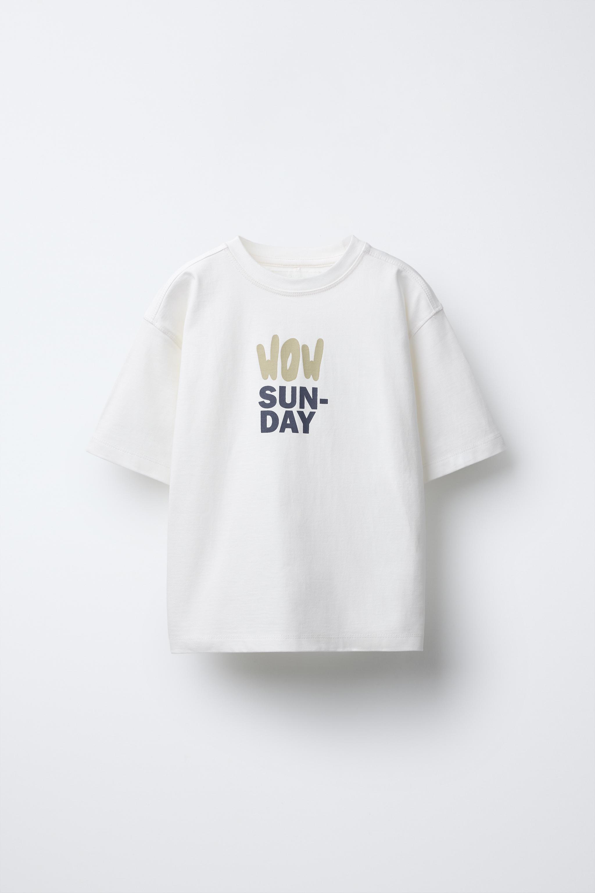 テキストプリント Tシャツ - レッド | ZARA Japan / 日本