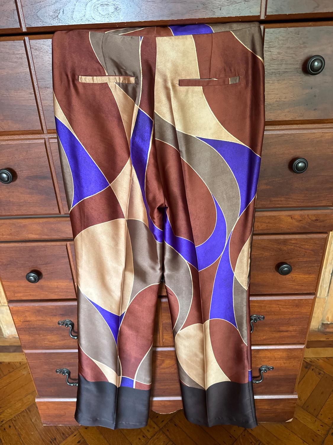 PRINTED SATIN PANTS - Image 2