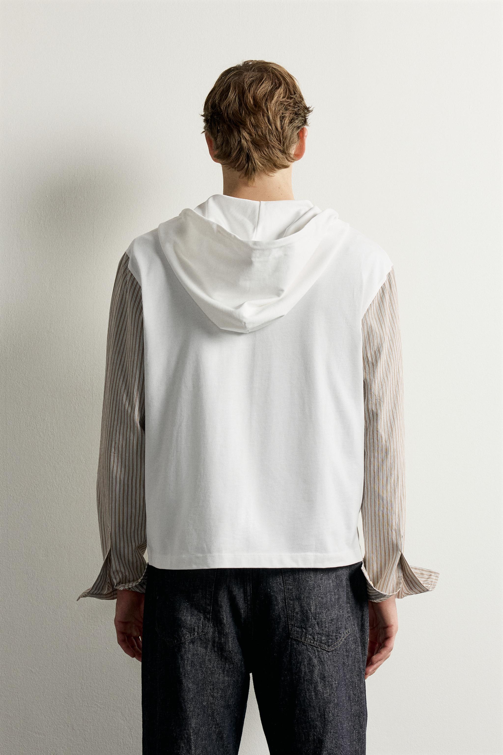 Мужские худи Zara CONTRAST ZIP-UP — фото 3