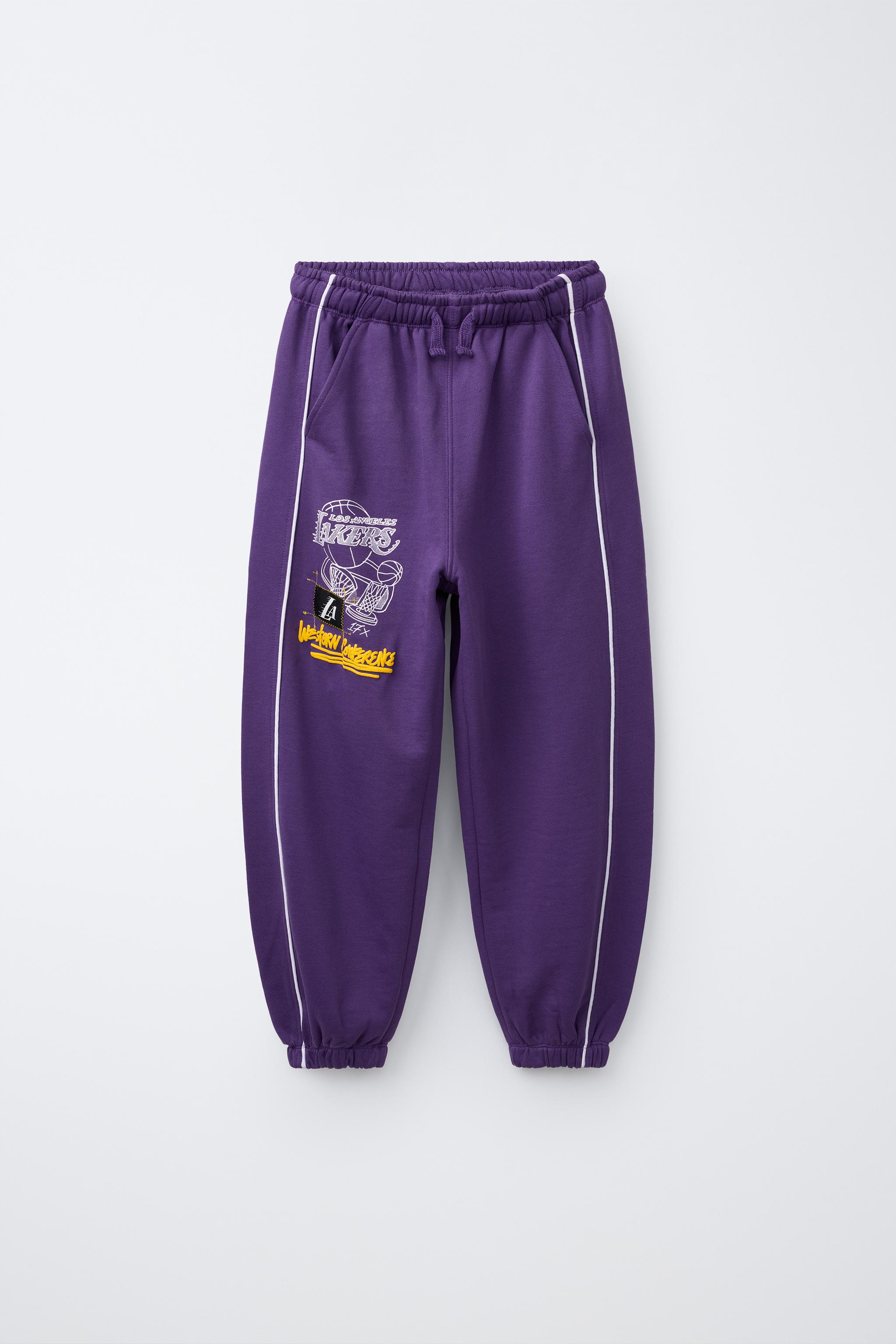 NBA ロサンゼルス・レイカーズ ジョガーパンツ - パープル | ZARA