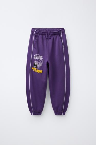 NBA LOS ANGELES LAKERS JOGGING TROUSERS - Purple by Zara