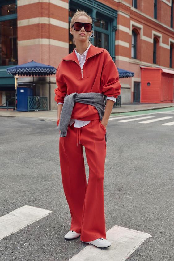 INTERLOCK SWEATSHIRT AND TROUSERS SET - 475 by Zara - Image 0