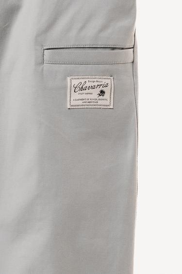 WIDE-LEG CHINO TROUSERS WILLY CHAVARRIA X ZARA - Faded blue by Zara - Image 2